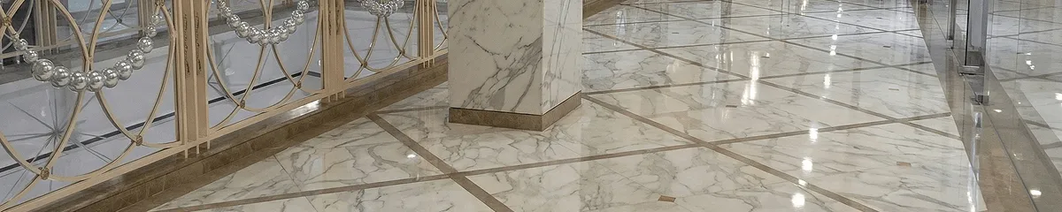 Beautiful marble floor professionally installed in Pittsburgh, PA